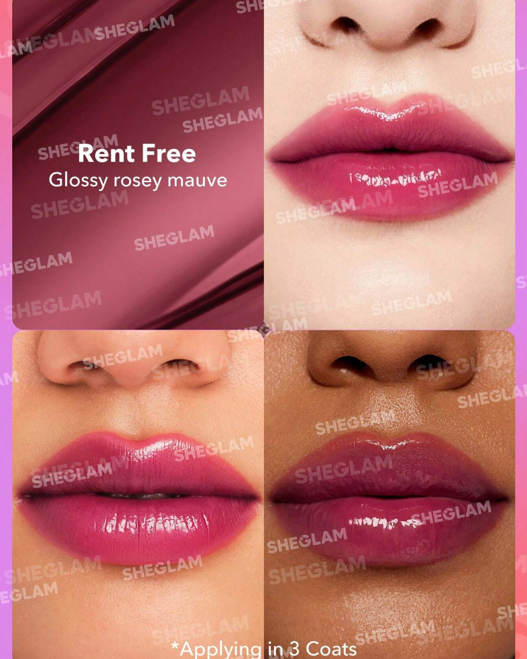 SHEGLAM Mirror Kiss High-Shine Lipstick