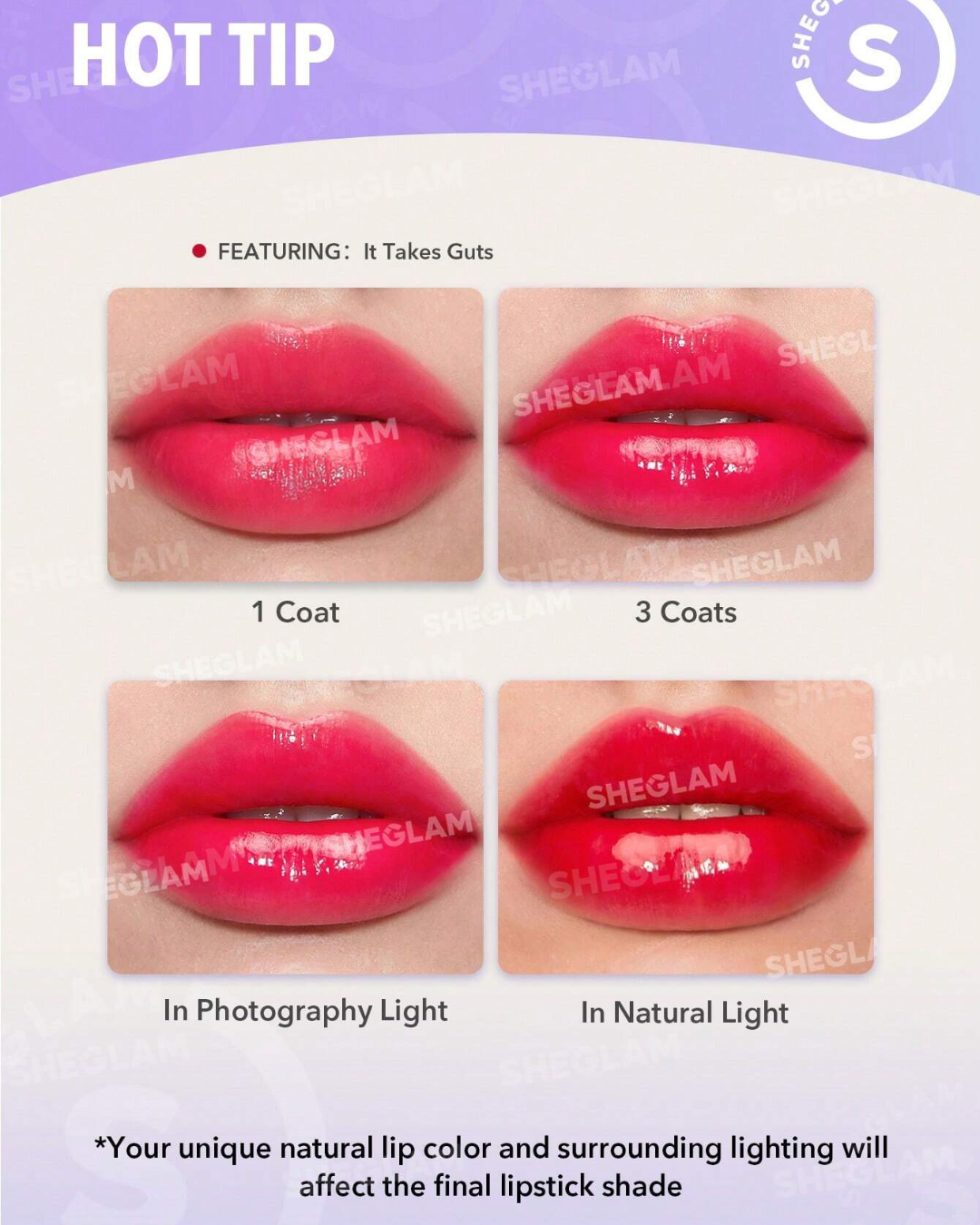 SHEGLAM Mirror Kiss High-Shine Lipstick