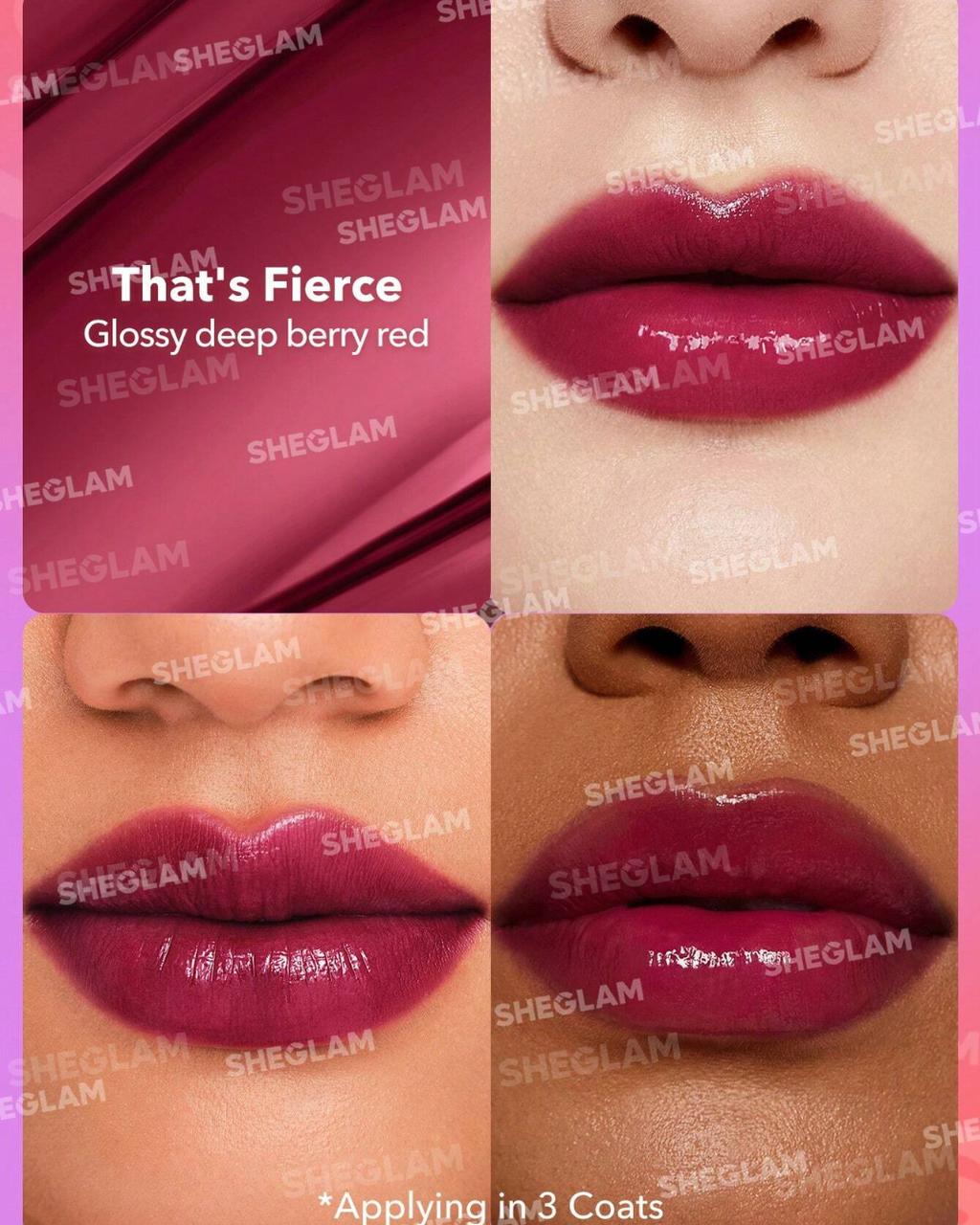 SHEGLAM Mirror Kiss High-Shine Lipstick