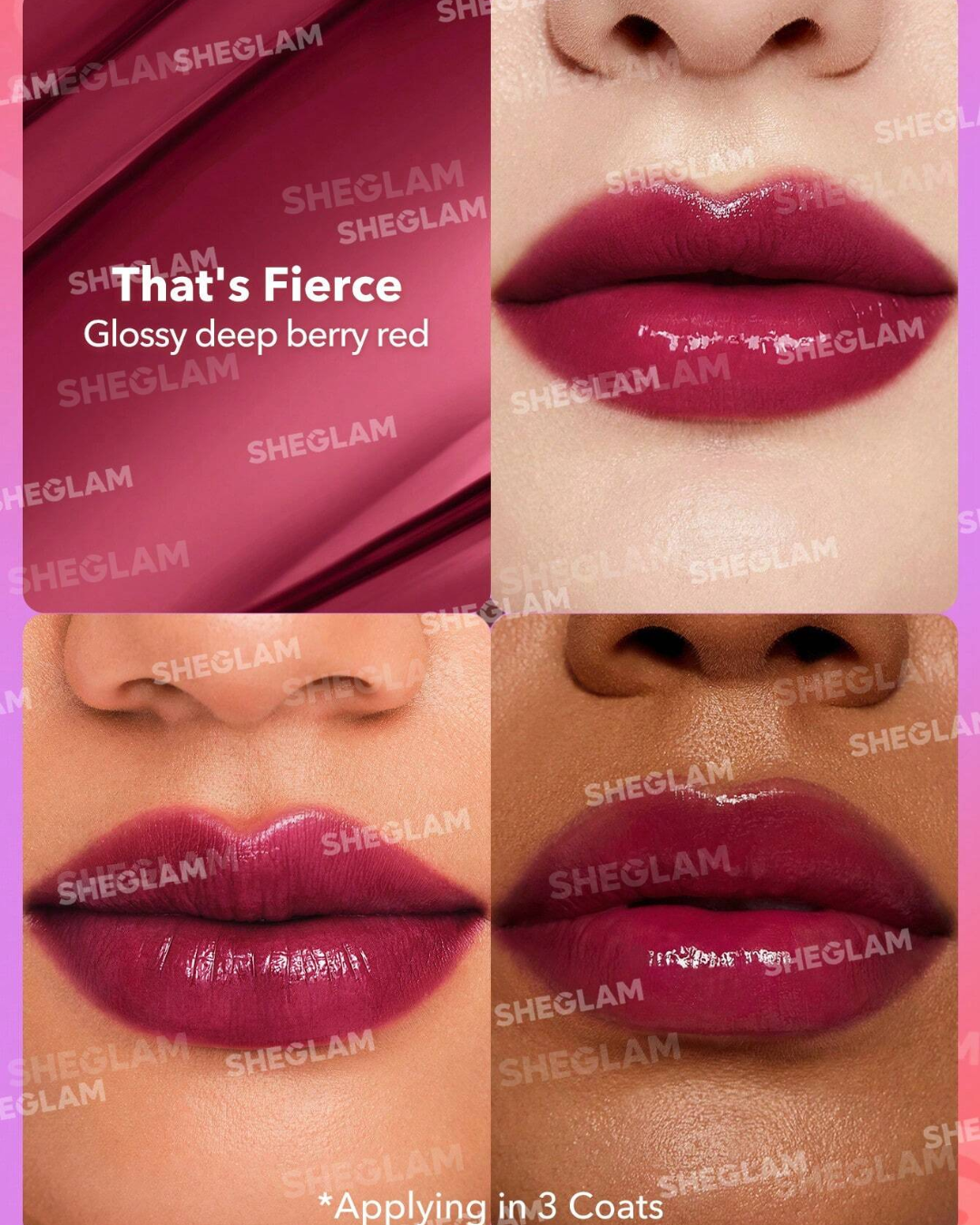 SHEGLAM Mirror Kiss High-Shine Lipstick