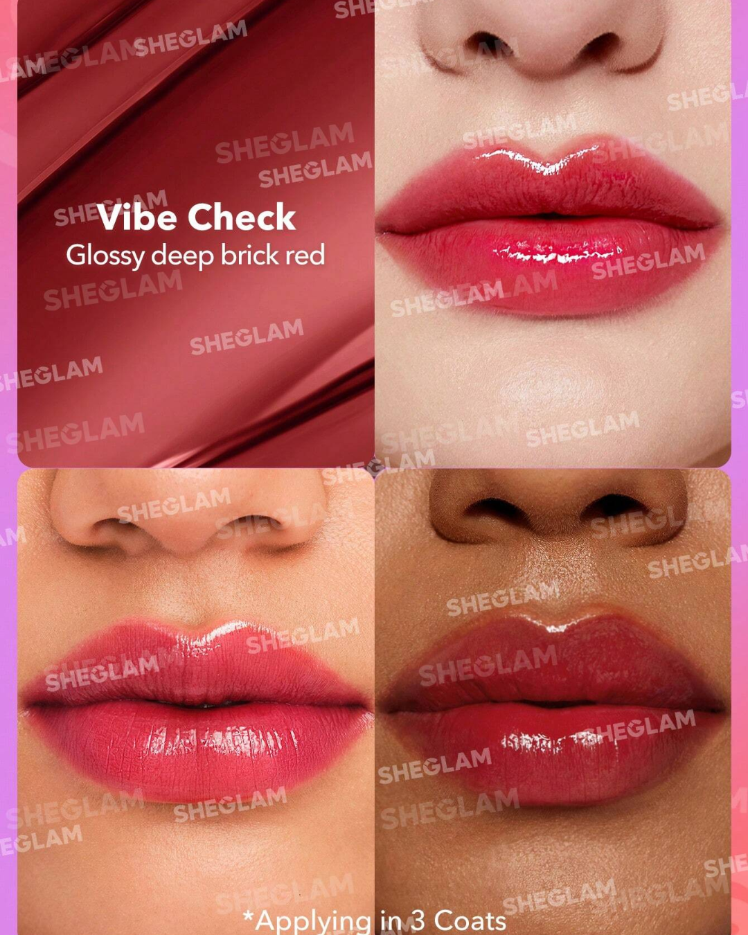 SHEGLAM Mirror Kiss High-Shine Lipstick