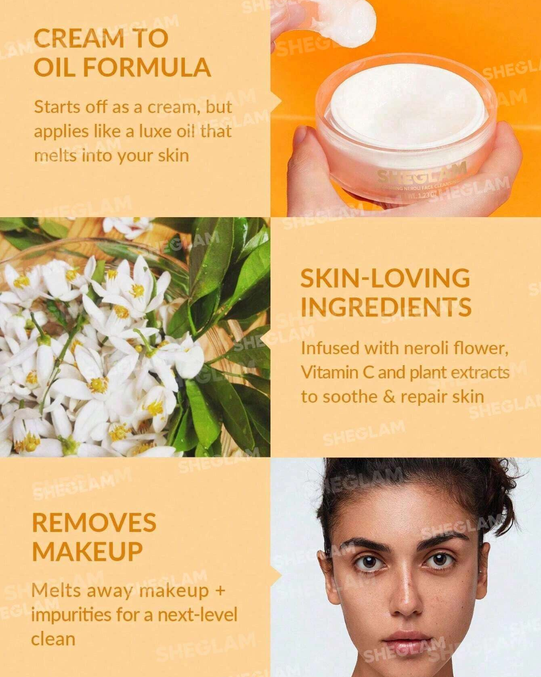 SHEGLAM Nourishing Neroli Face Cleansing Balm 35g