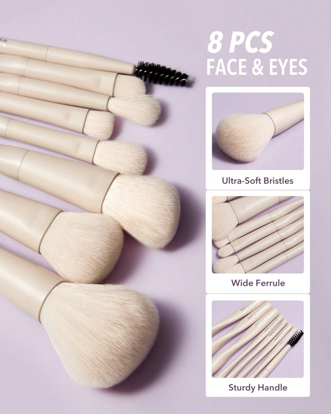 SHEGLAM Pro Core Brush Kit 8 pics