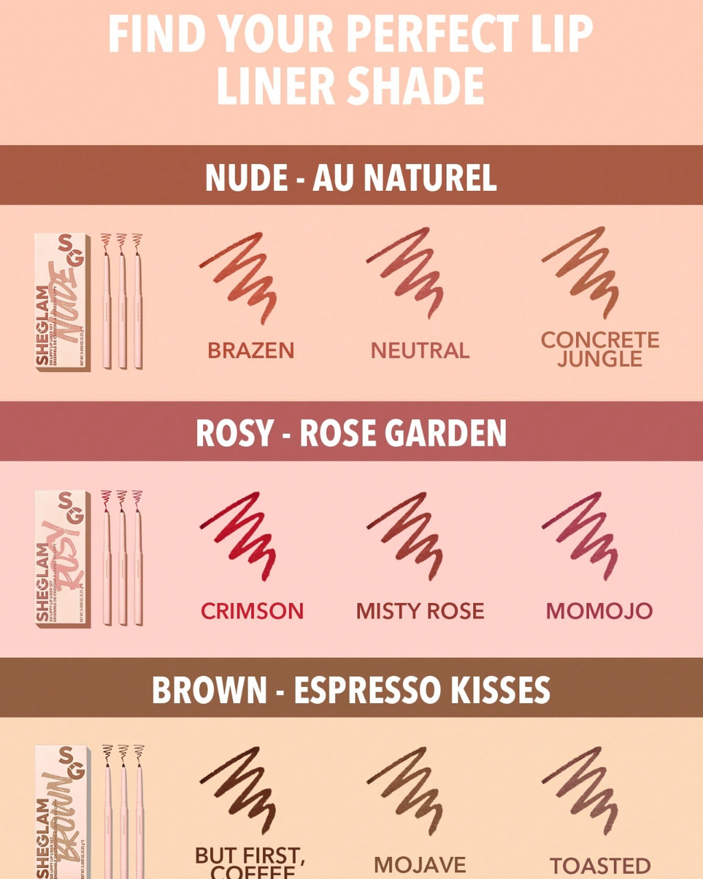 SHEGLAM So Lippy Lip Liner Set