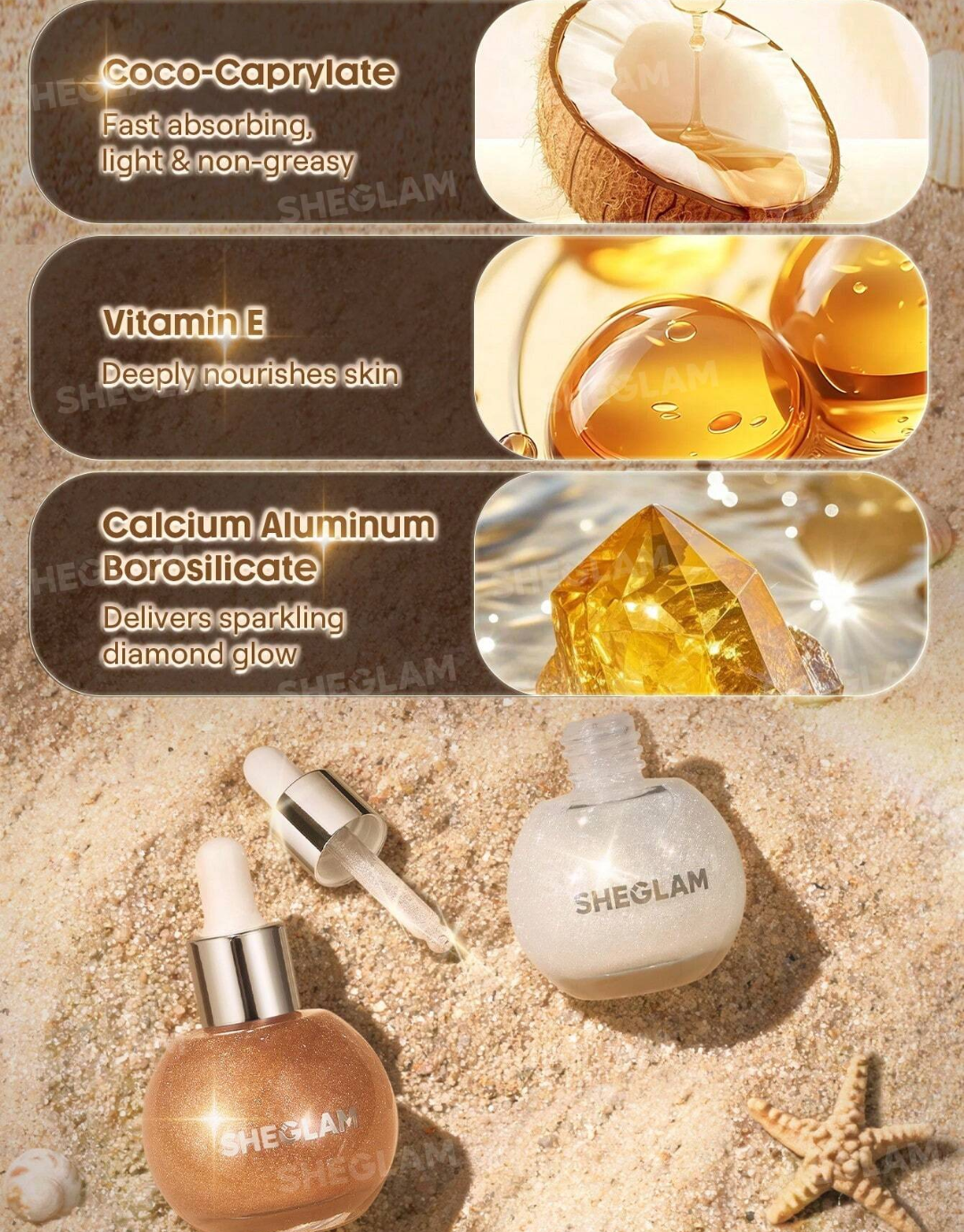 SHEGLAM Sunlit Silk Highlighting Body