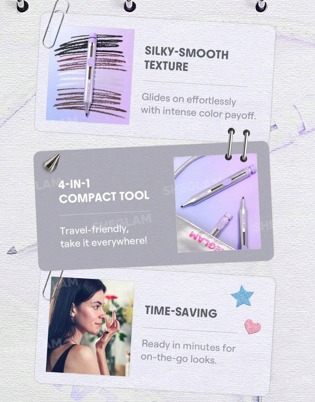 SHEGLAM The Everywhere 4-In-1 Liner Pen