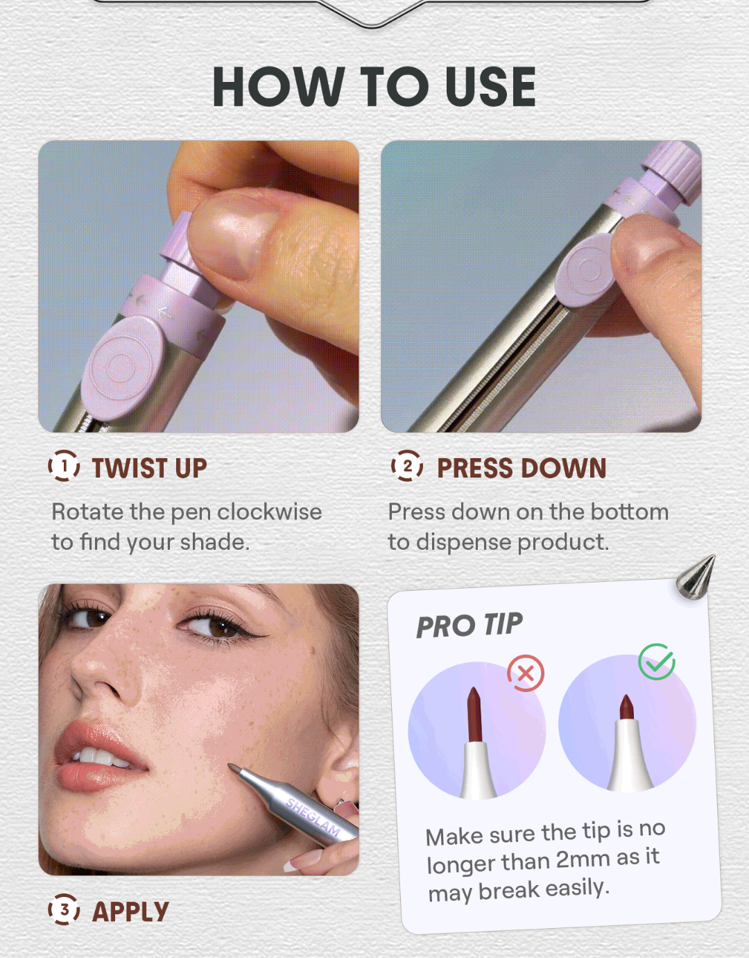 SHEGLAM The Everywhere 4-In-1 Liner Pen