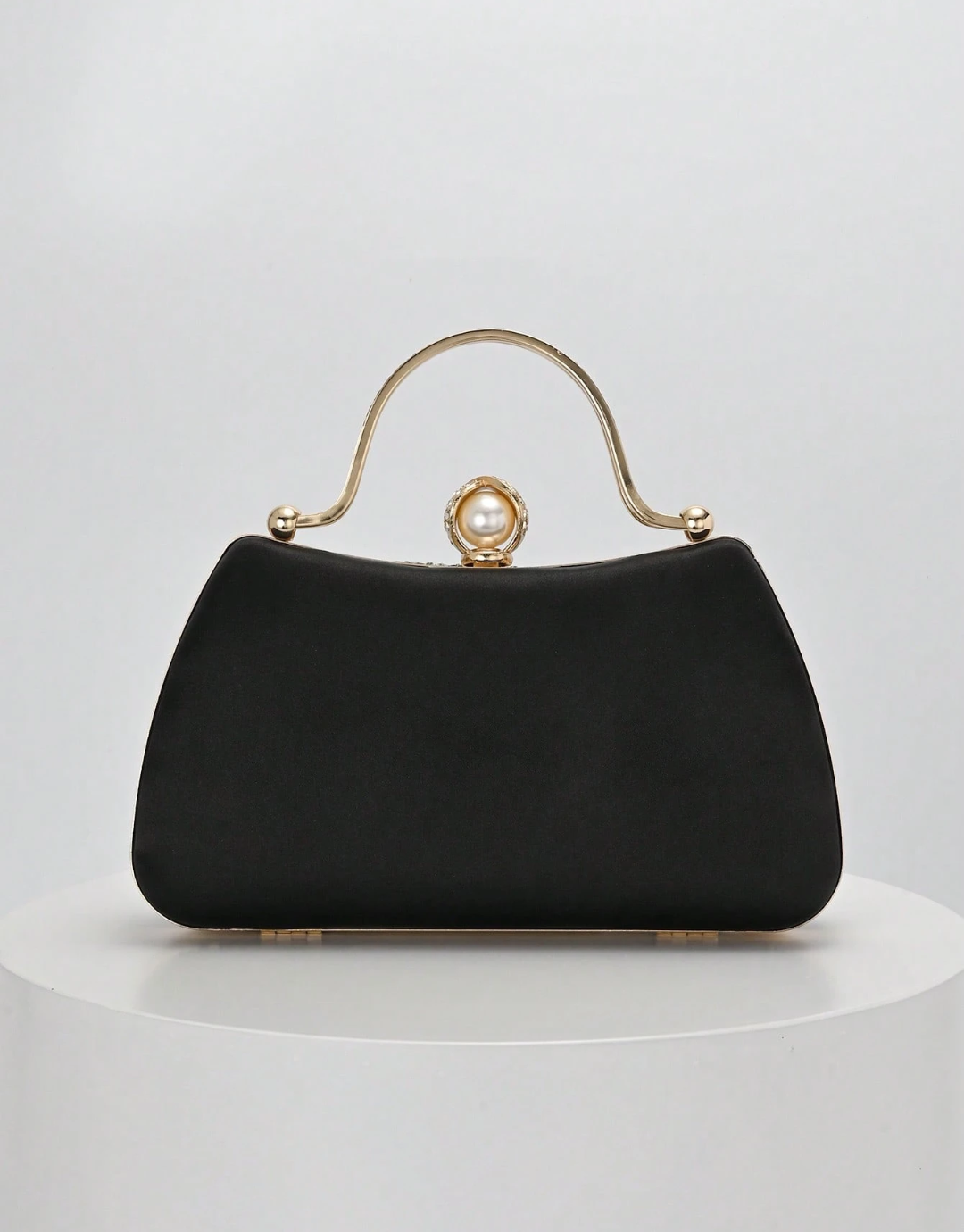 SHEIN 1pc Black Embroidered Floral Pattern Shoulder Bag, Vintage Cheongsam Bag, Fairy Clutch, Evening Bag, Bridesmaid Bag, Bridal Bag, Square Bag, Formal Bag, Pearl Clutch, Sequin Beaded Bag, Dress Bag, Chain Shoulder Bag