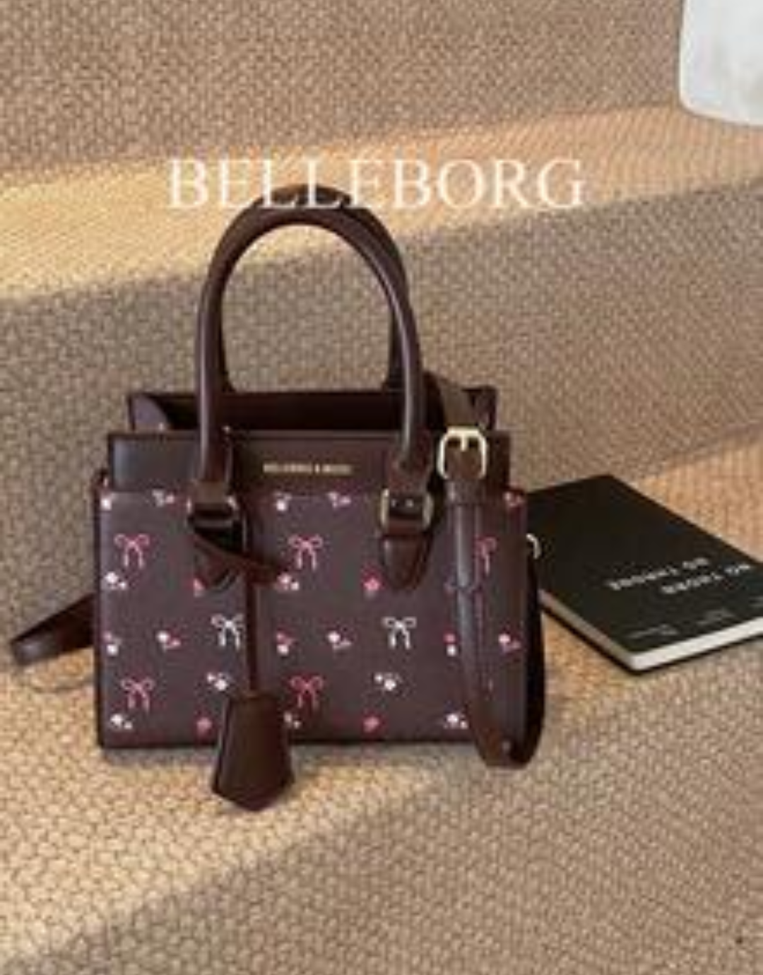 SHEIN-BELLEBORG Printed Tote & Shoulder Bag For Women