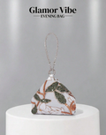 SHEIN Evening Party Sequin Clutch, Sequin Embroidery Craft, 3D Floral Design (Random Pattern)