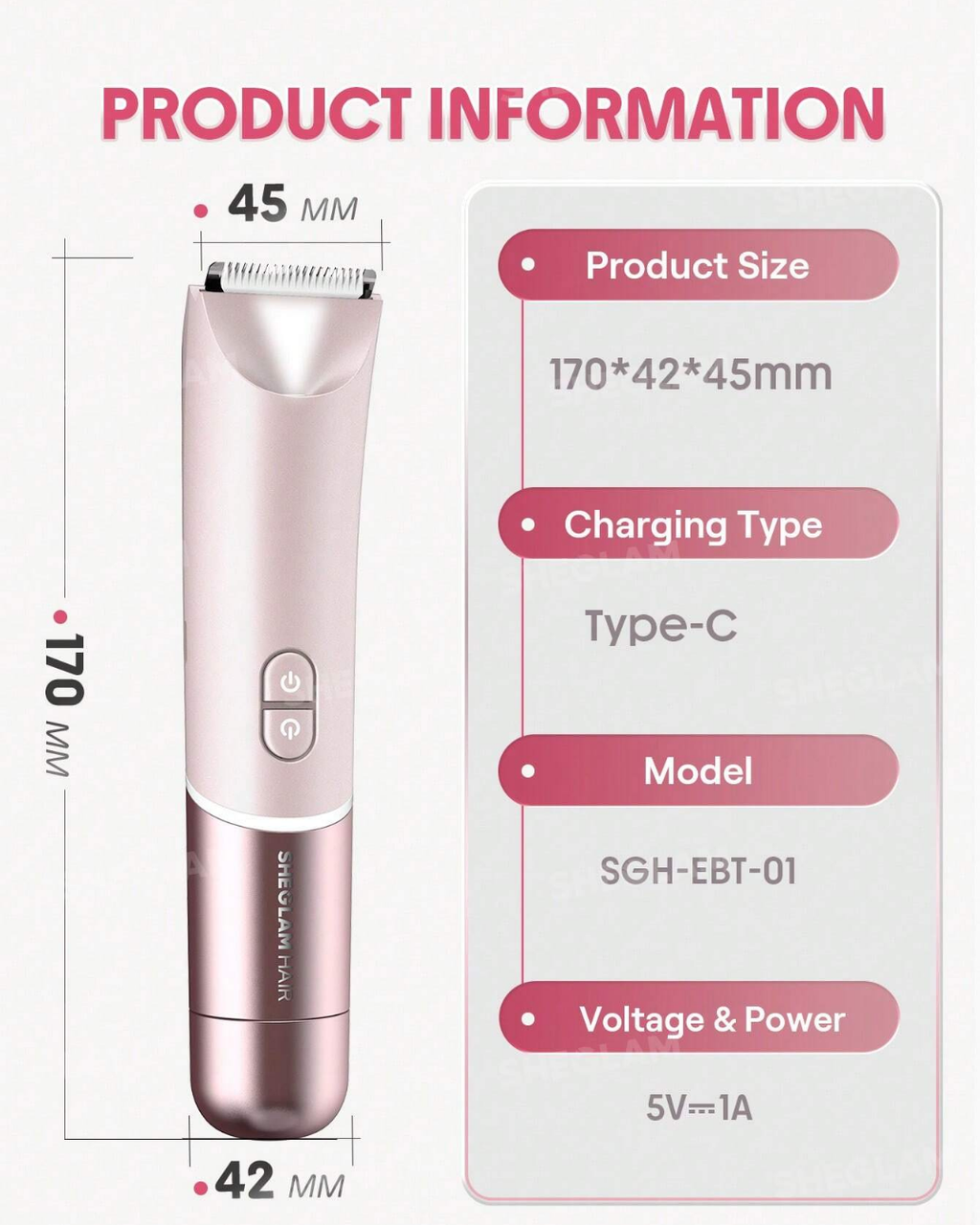 SHEGLAM Smooth Moves Dual-Head Electric Bikini Trimmer