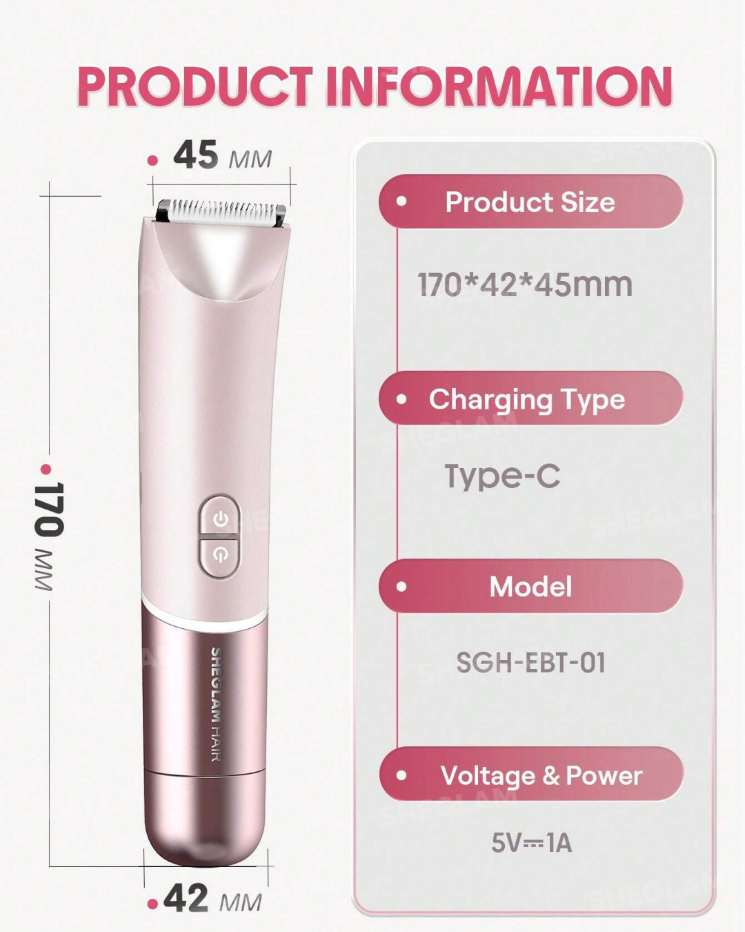 SHEGLAM Smooth Moves Dual-Head Electric Bikini Trimmer