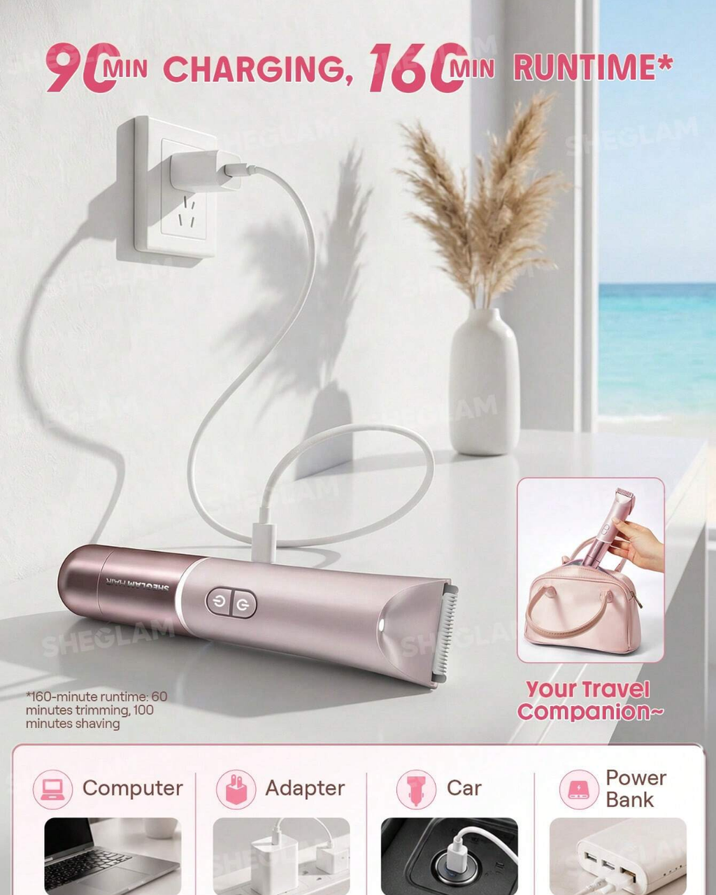 SHEGLAM Smooth Moves Dual-Head Electric Bikini Trimmer