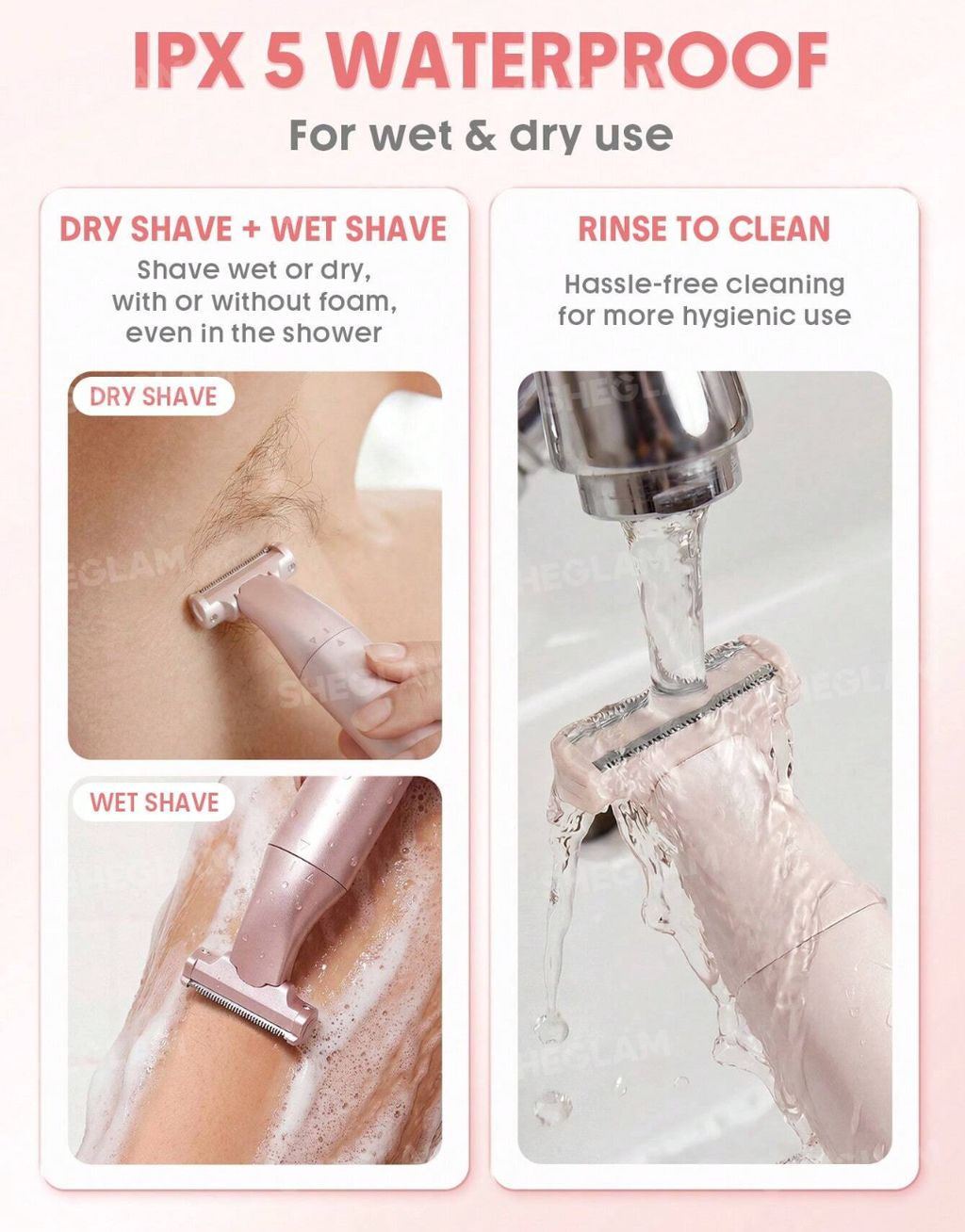 SHEGLAM Smooth Moves Single-Blade Electric Razor