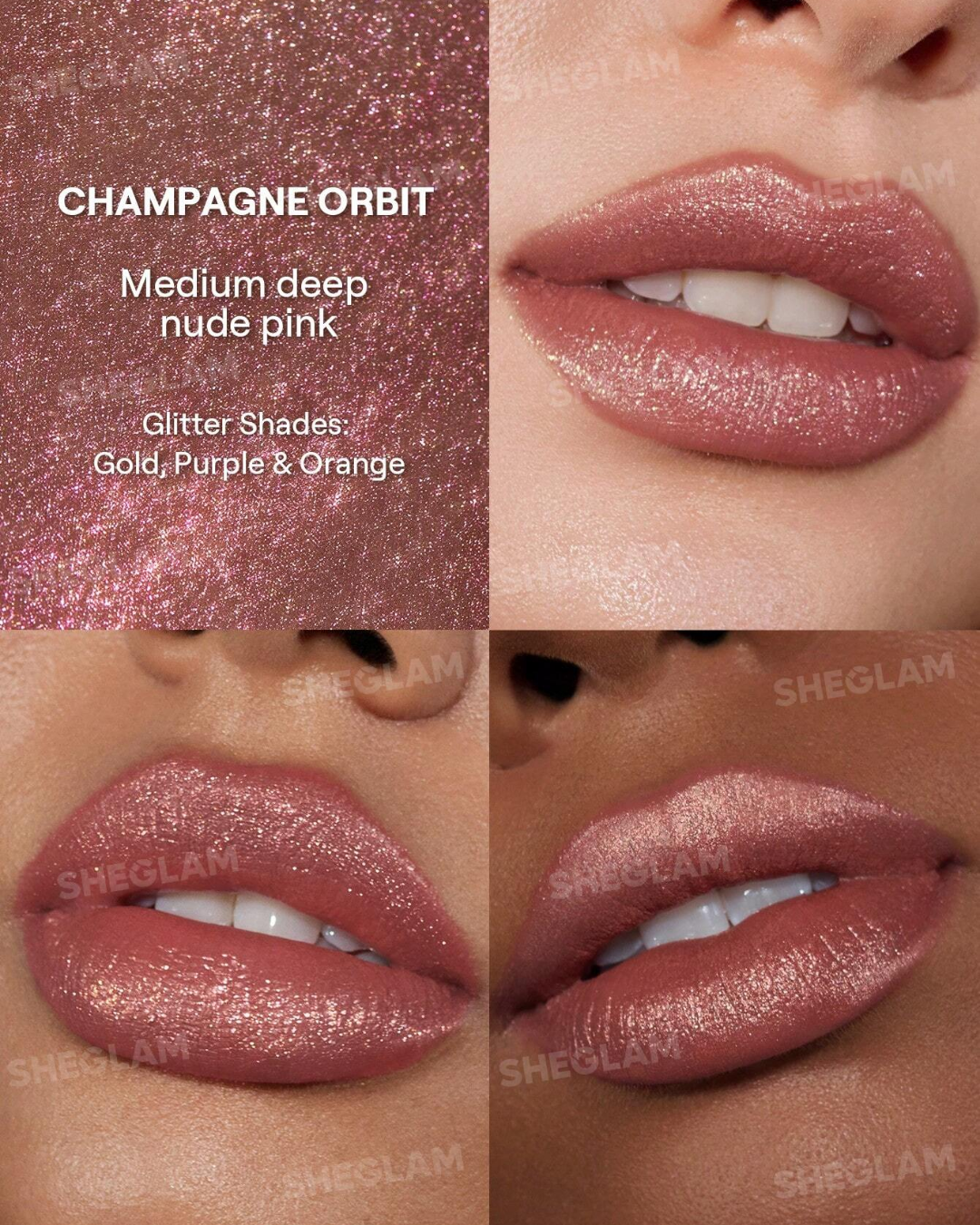 SHEGLAM Stardust Swipe Glitter Liquid Lipstick