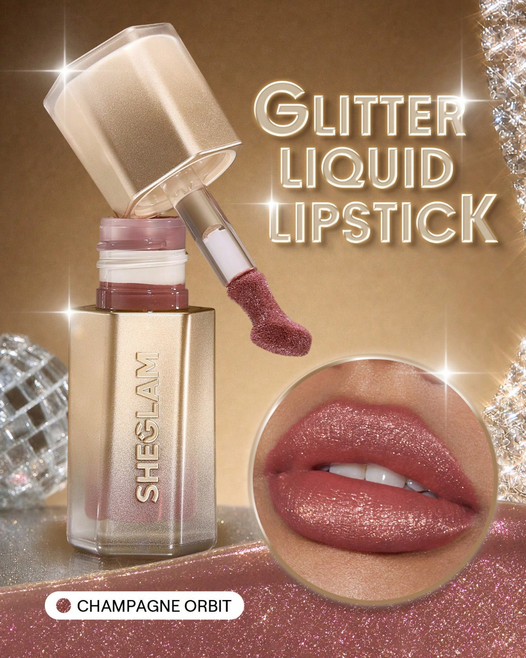 SHEGLAM Stardust Swipe Glitter Liquid Lipstick