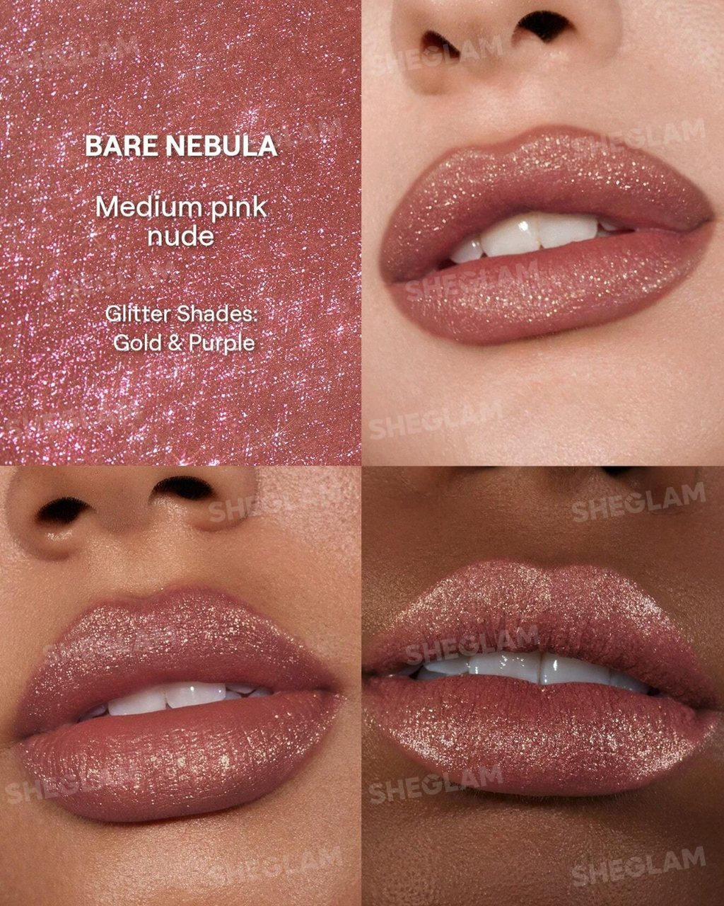 SHEGLAM Stardust Swipe Glitter Liquid Lipstick