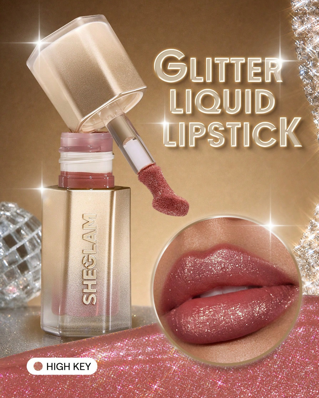 SHEGLAM Stardust Swipe Glitter Liquid Lipstick