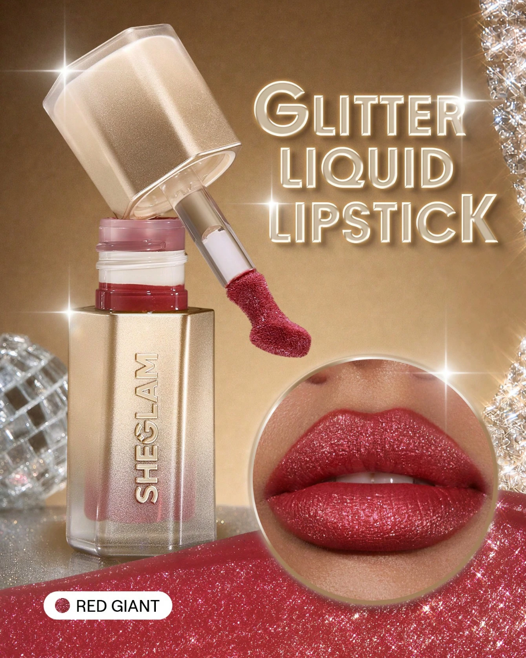 SHEGLAM Stardust Swipe Glitter Liquid Lipstick
