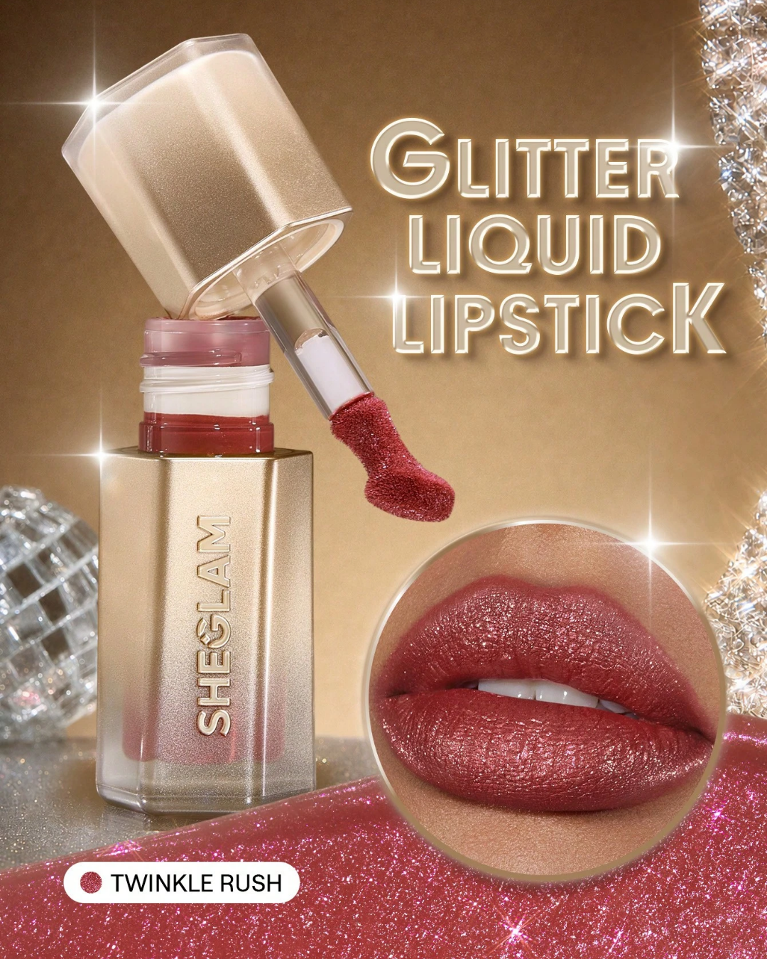 SHEGLAM Stardust Swipe Glitter Liquid Lipstick