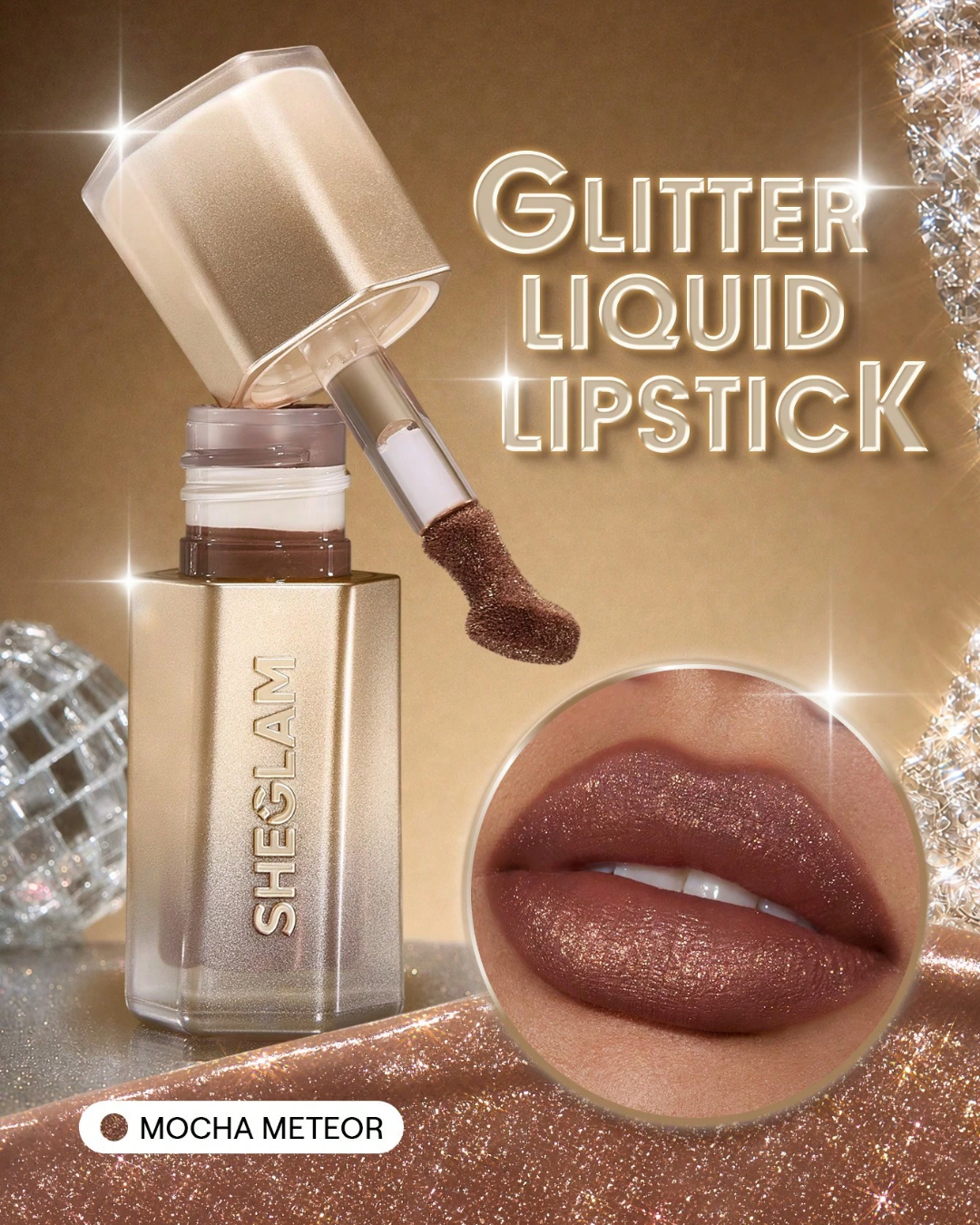 SHEGLAM Stardust Swipe Glitter Liquid Lipstick