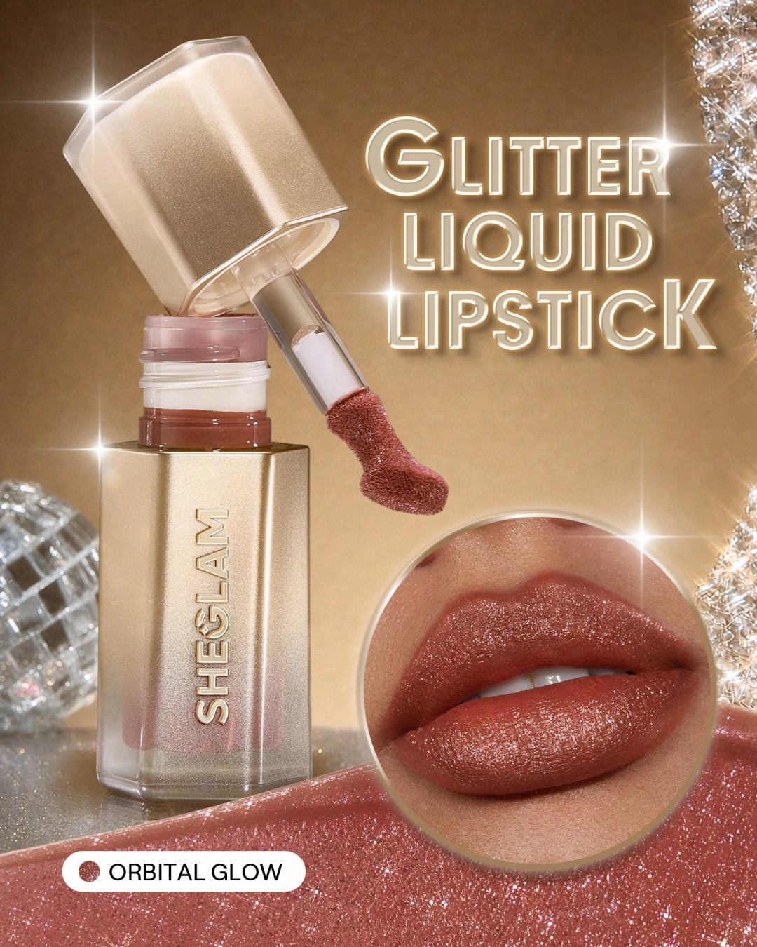 SHEGLAM Stardust Swipe Glitter Liquid Lipstick