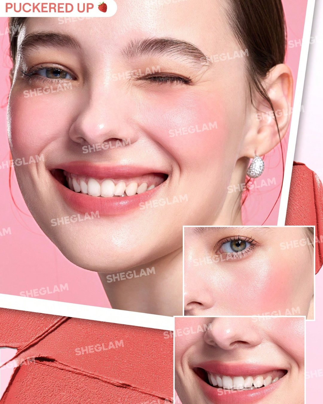 SHEGLAM Very Cherry Cheek & Lip Cream Stack