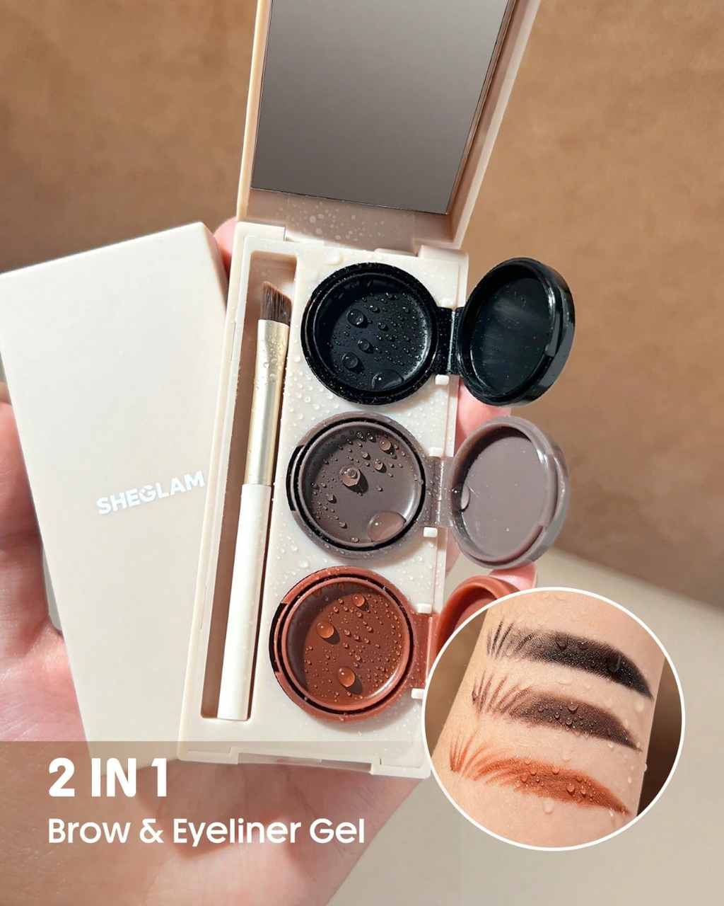 SHEGLAM Streamline Brow & Eyeliner Gel