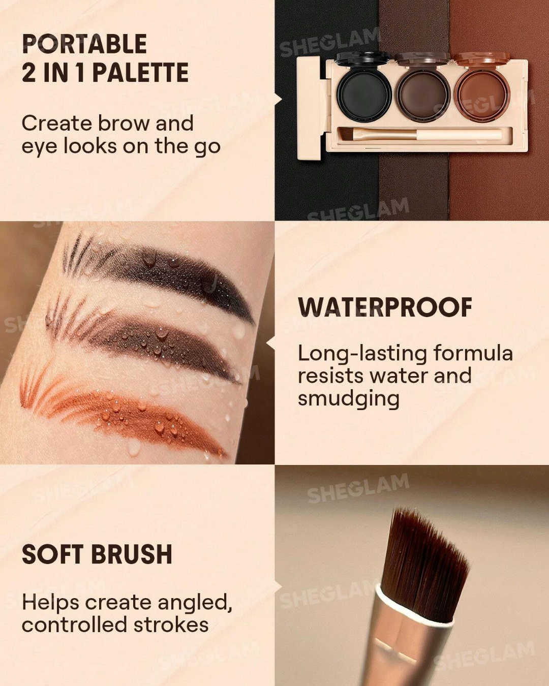 SHEGLAM Streamline Brow & Eyeliner Gel