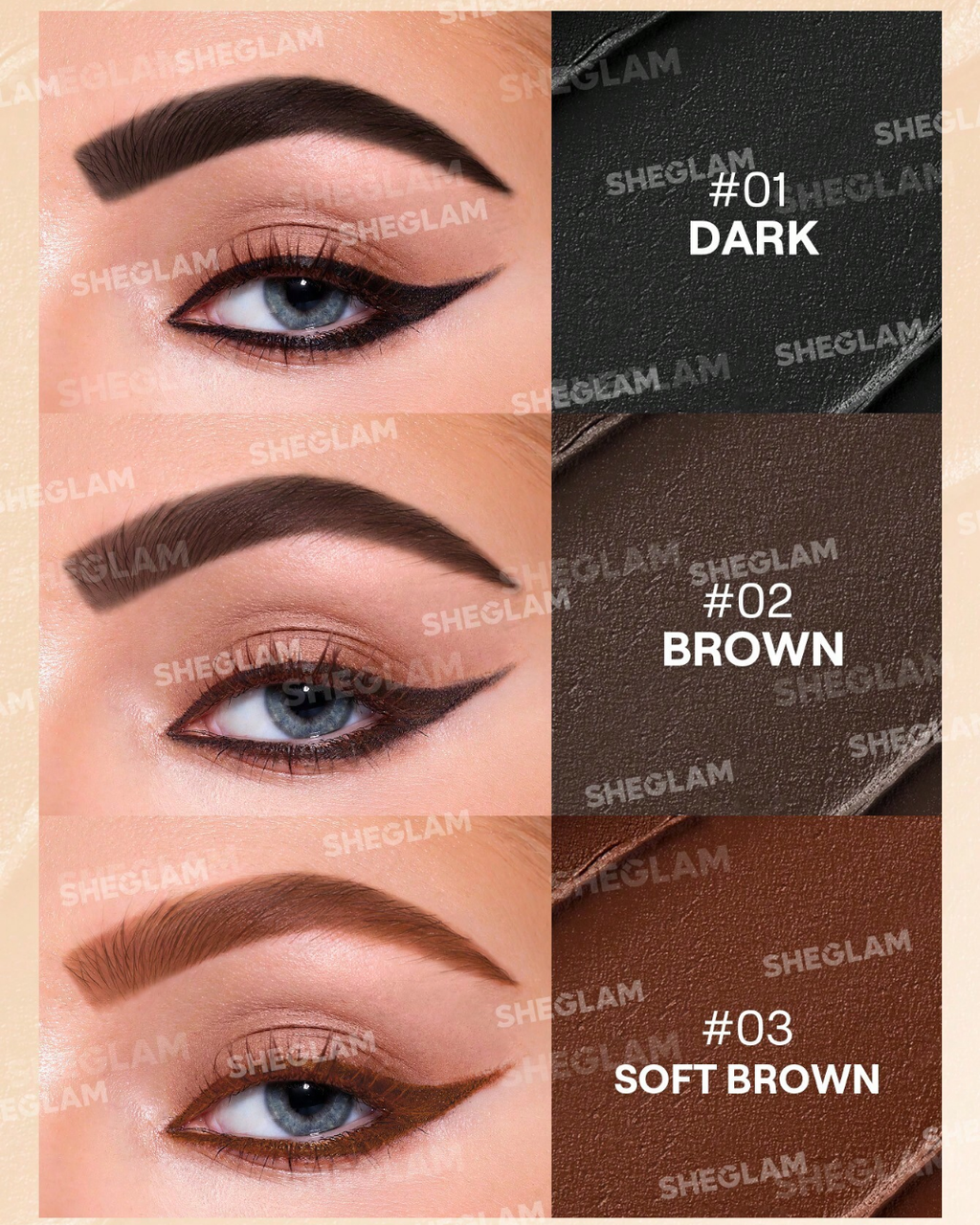 SHEGLAM Streamline Brow & Eyeliner Gel