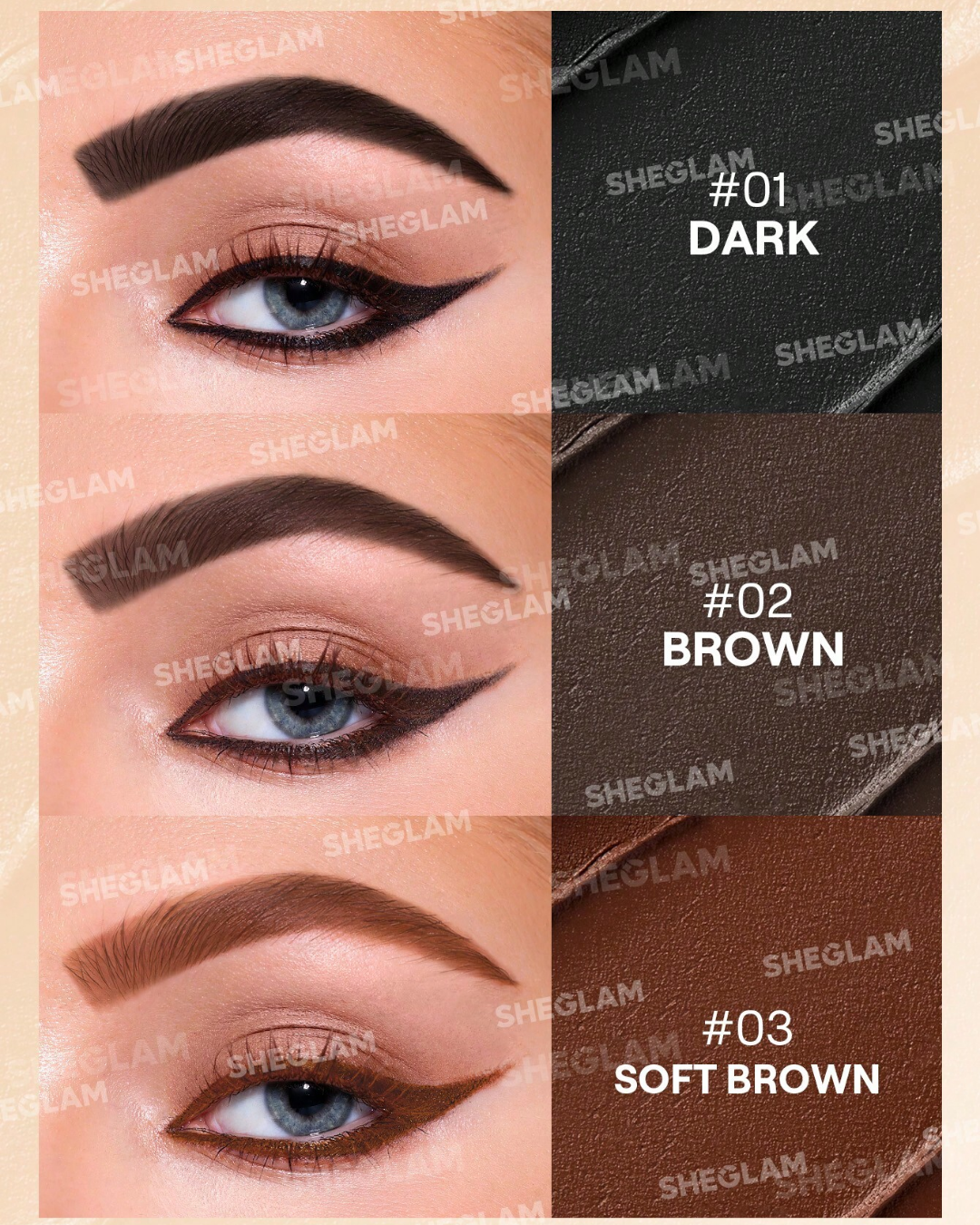 SHEGLAM Streamline Brow & Eyeliner Gel