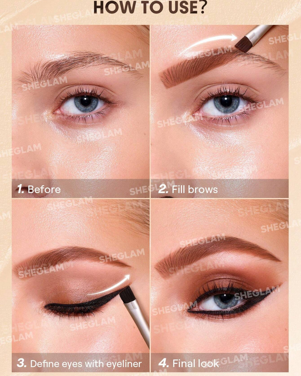 SHEGLAM Streamline Brow & Eyeliner Gel
