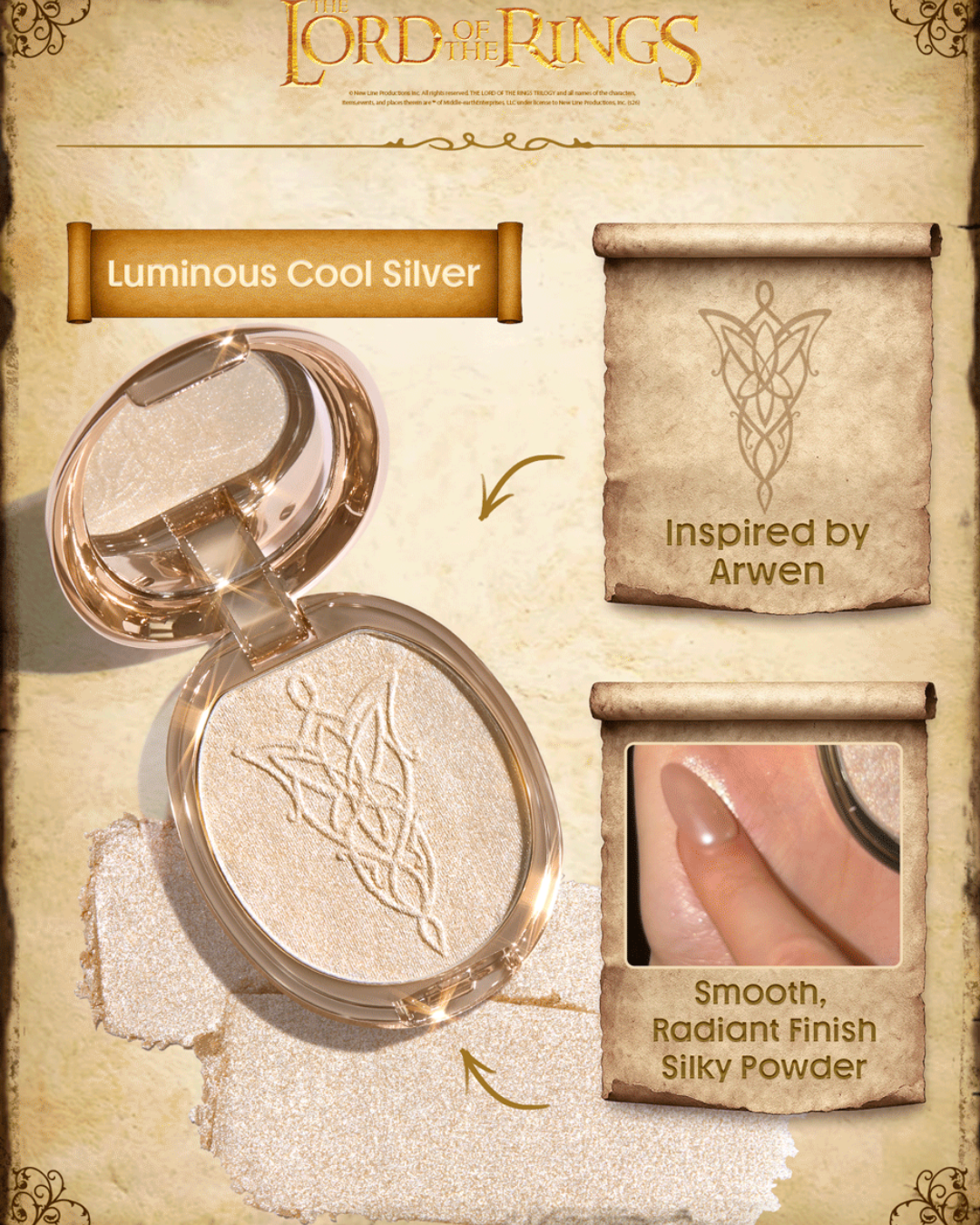 THE LORD OF THE RINGS | SHEGLAM Evenstar Glow Highlighter
