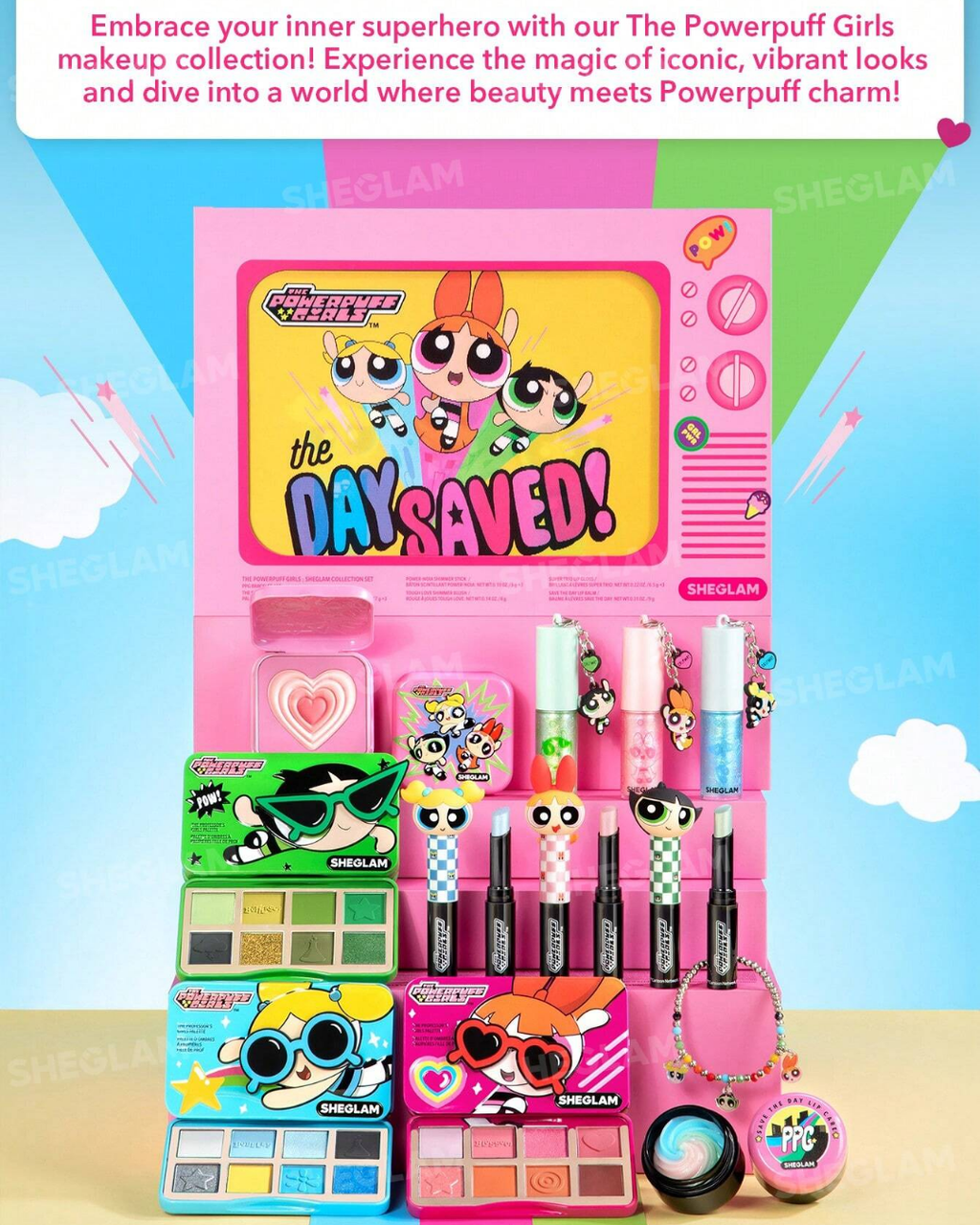 The Powerpuff Girls X SHEGLAM Tough Love Shimmer Blush-Utonium