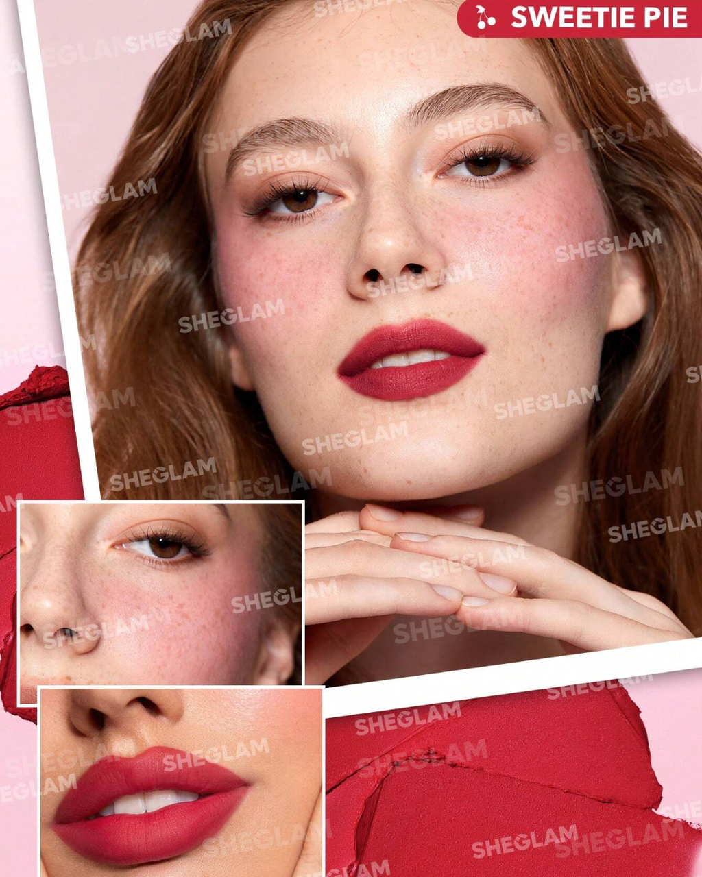SHEGLAM Very Cherry Cheek & Lip Cream Stack
