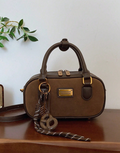 SHEIN Retro Bowling Bag For Women, New Fashion Crossbody Handbag With High-End Feel, Tote Shoulder Bag For Work