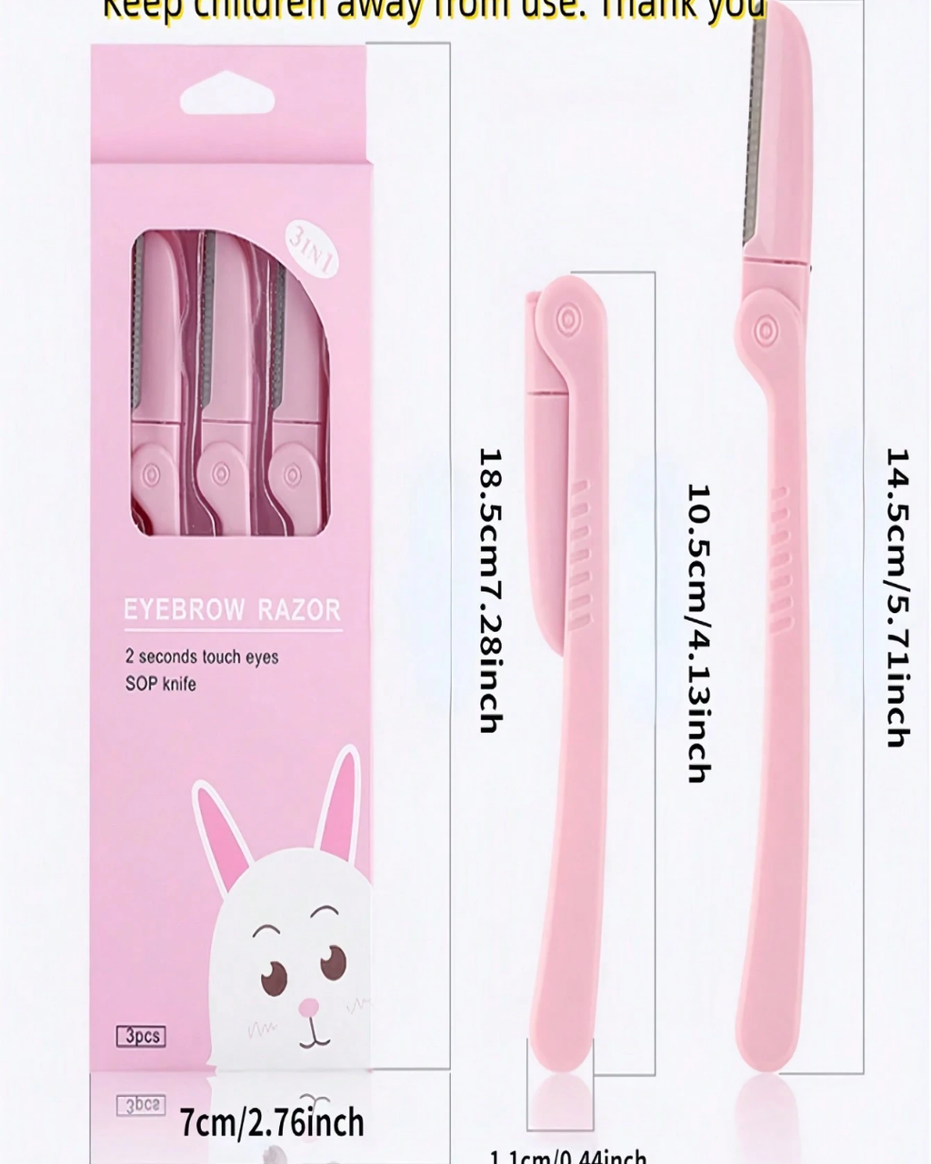 SHEIN Women's Facial Care Hair Removal Tools Razor Eyebrow Trimmer Shaving Rezors